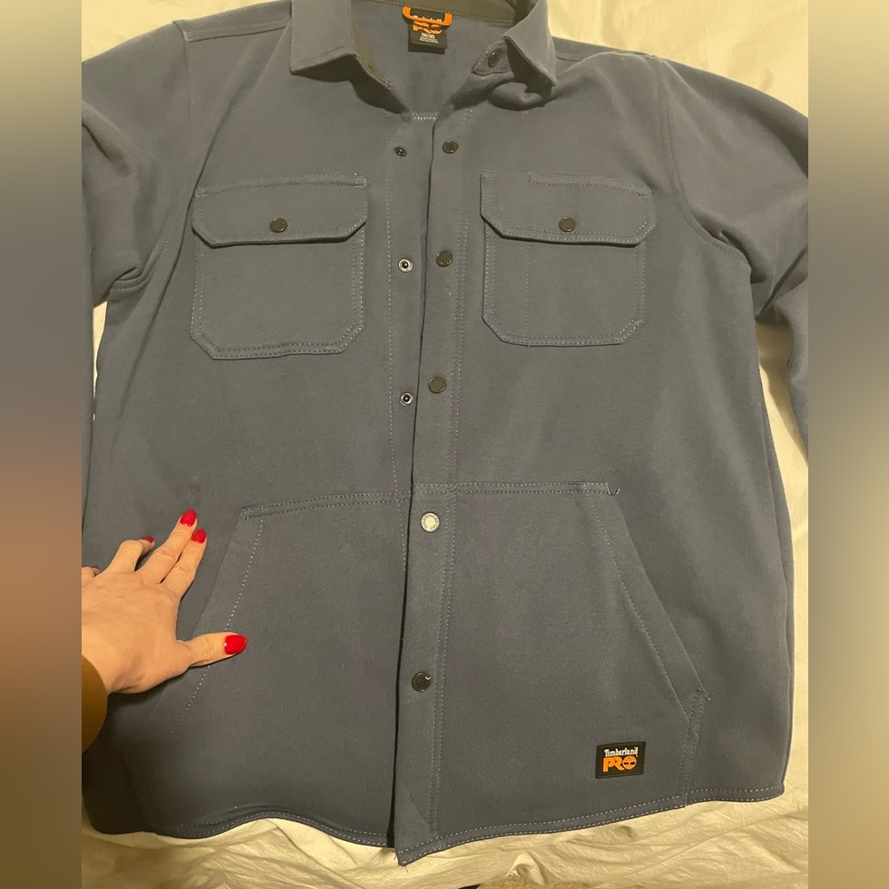 Timberland fleece button down.